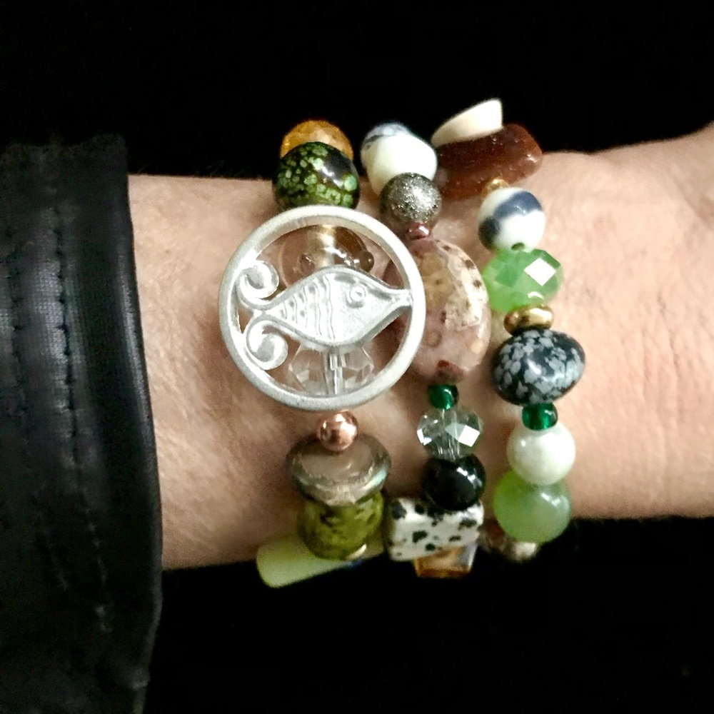 Handmade Bracelet with Vintage & Modern Details (NB42-5H) New Without Tags